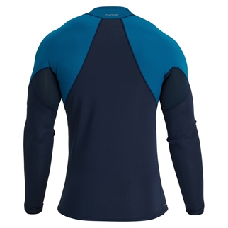 NRS Mens HydroSkin 0.5 Jacket navy mykonos ryg